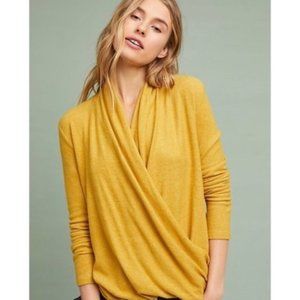 Pure + Good Brushed Fleece Wrap Top
